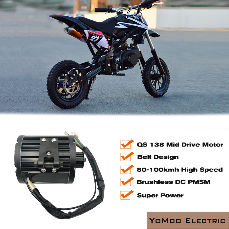 72V 12000W Electric Dirt Bike - Moteur central QS138 17 pouces 4000W