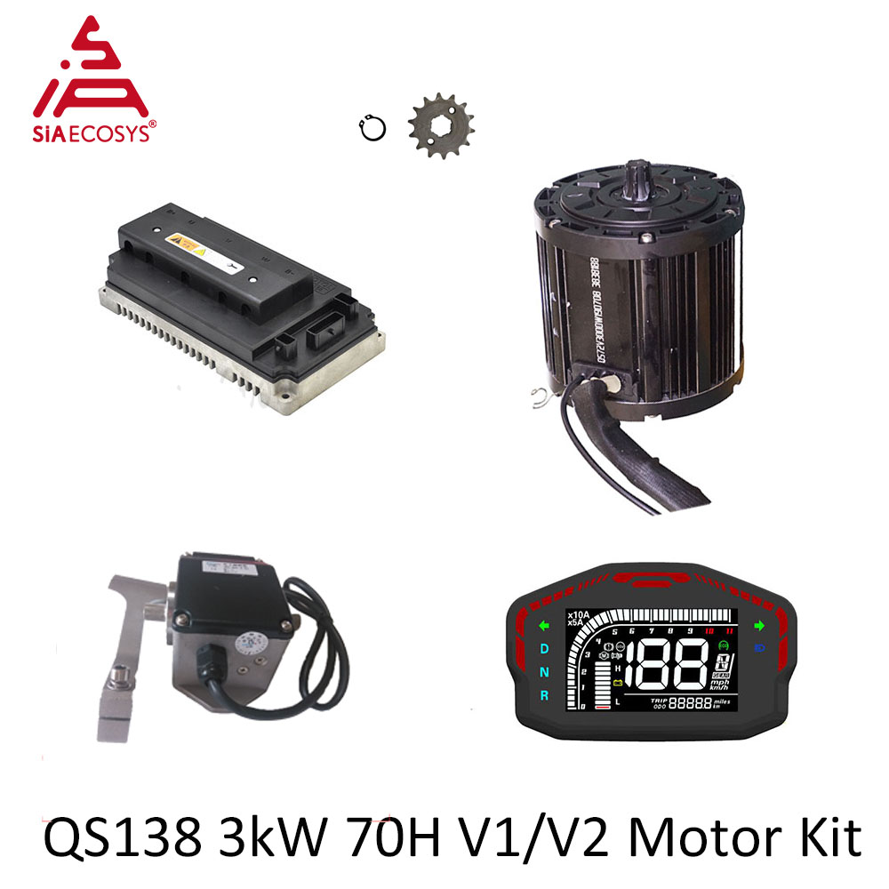 QSMOTOR QS138 3000W 72V Kit mo - Mid Drive Motor Kit 72V 3000W avis et prix