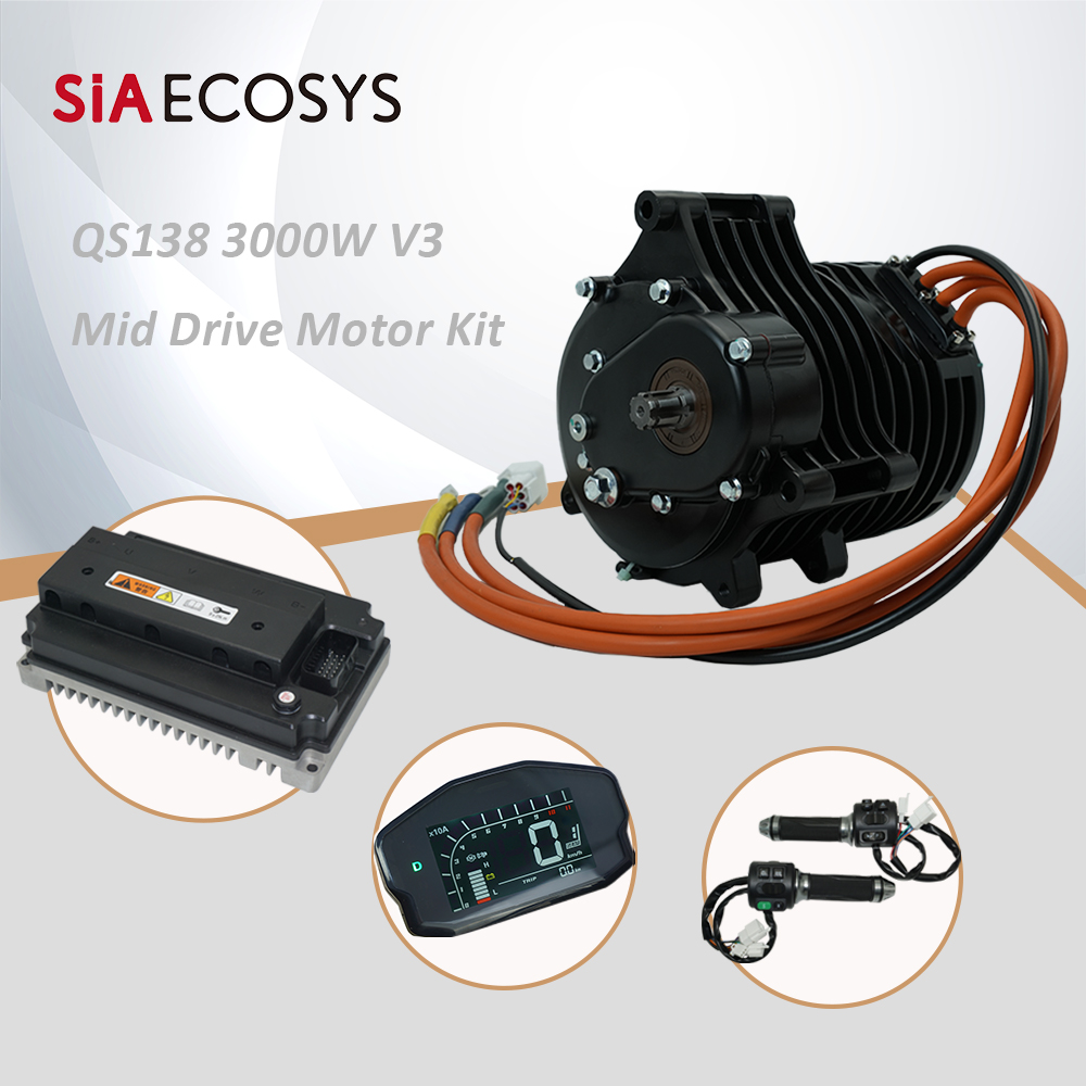 QSMotor QS138 3000W V3 70H 550 - Mid Drive Motor Kit 72V 3000W avis et prix